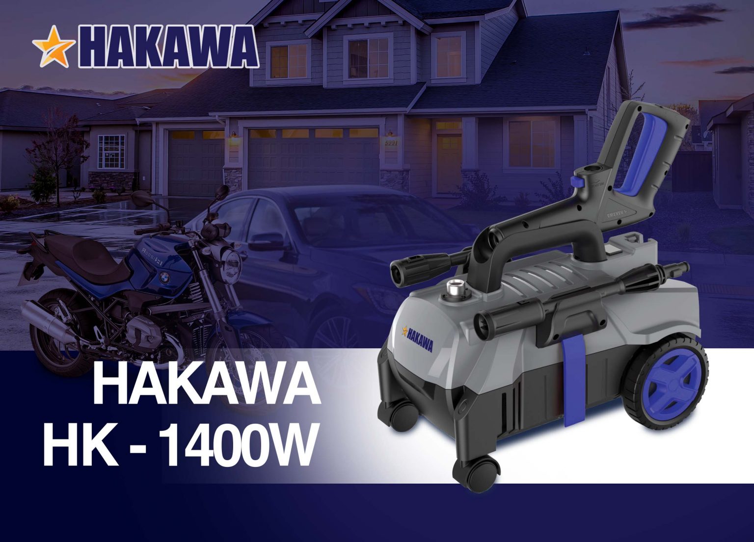 Máy Rửa Xe Mini Hakawa HK-1400W