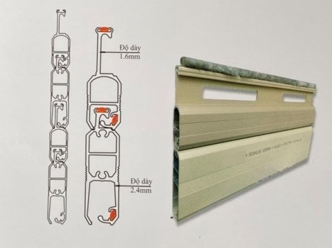 Cửa cuốn siêu êm 2 chiều 79S 1.6 – 2.4mm 