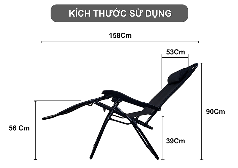 Ghế gấp thư giãn Nikita NKT-137KD