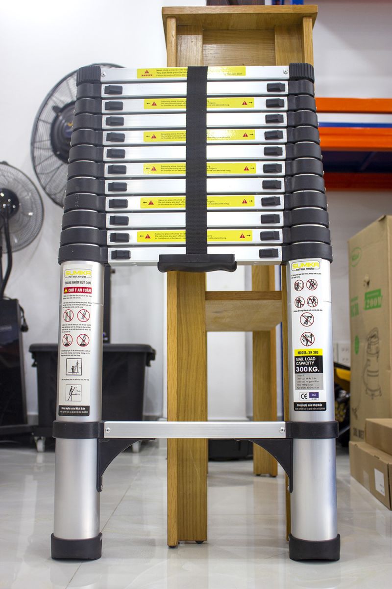 Thang rút nhôm Sumika SK380 (Màu đen - 3.8m)