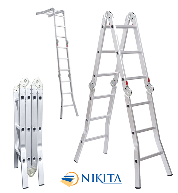 Thang nhôm gấp 4 khúc Nikita TGA 37 (NIK34A)