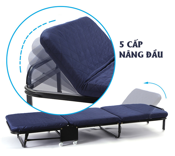 Giường Gấp Ba Khúc GB75