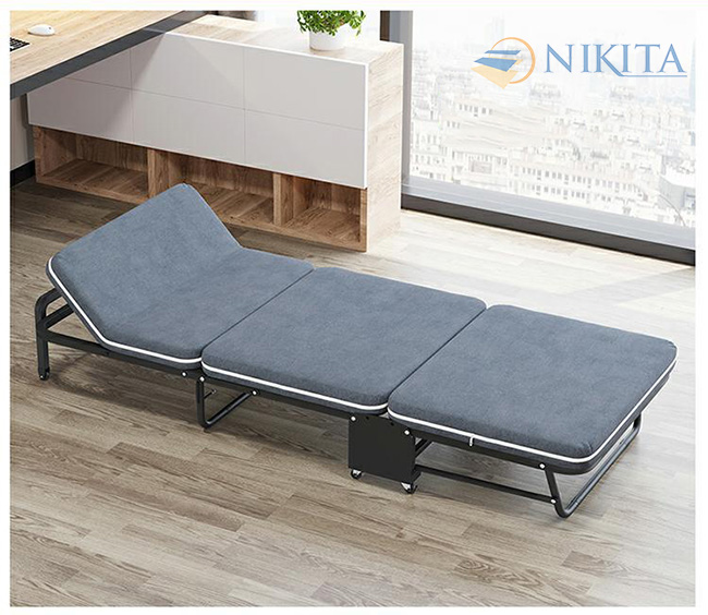 Giường Gấp Ba Khúc Vải Nhung 365